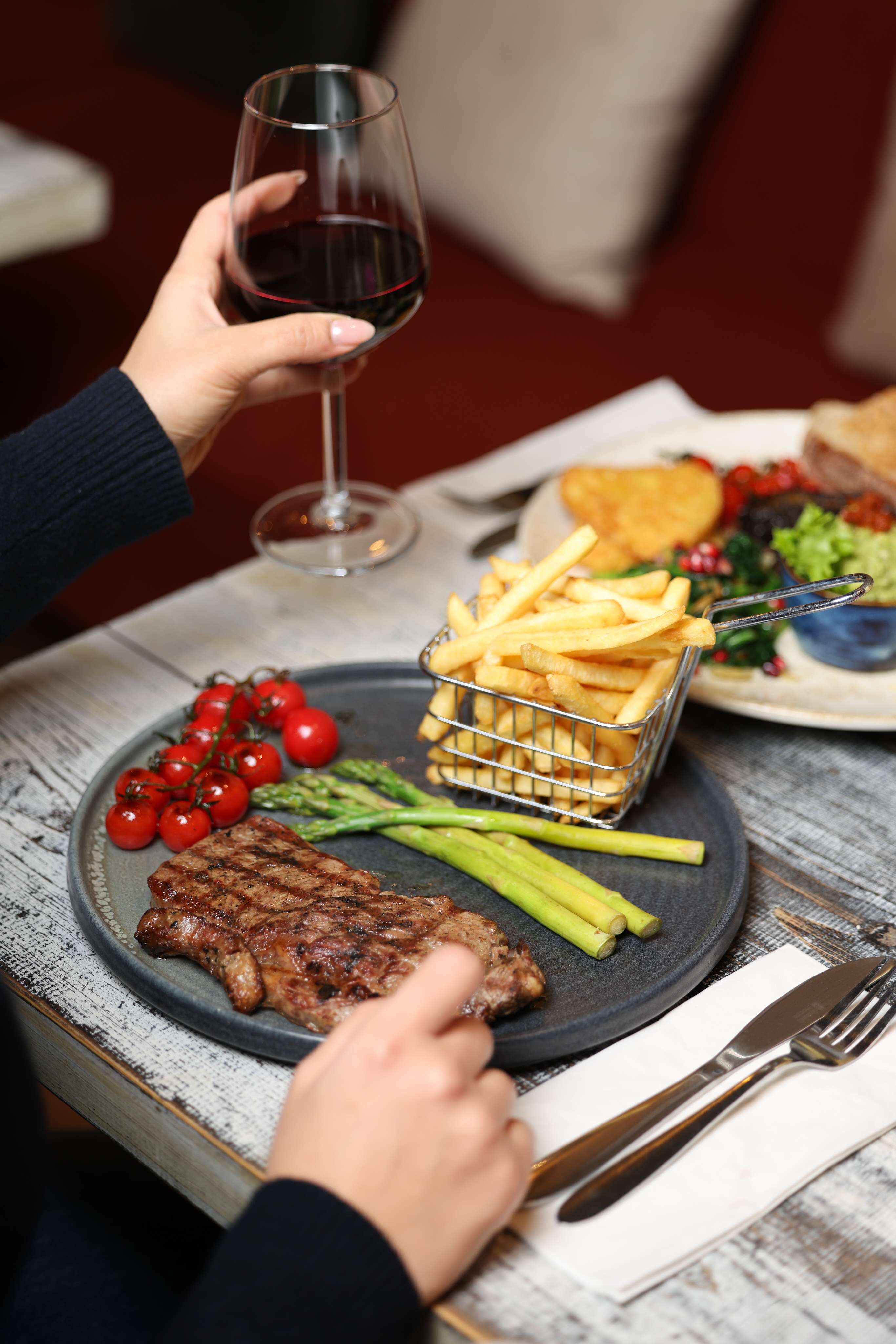 Dining at Beans & Blues